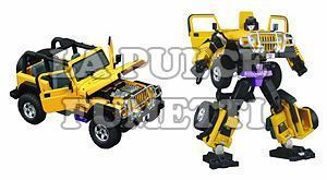 TRANSFORMERS BT 09: SWINDLE - JEEP WRANGLER SCALA 1:24 